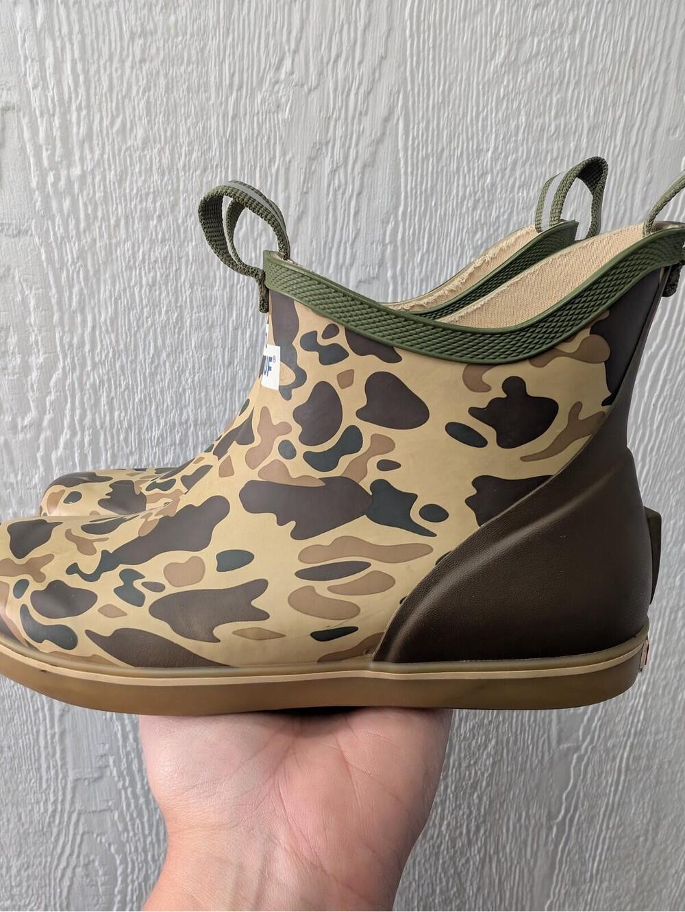 Xtratuf  Big Kid's Ankle Deck Rubber Boots Duck Camo Size 5 - Picture 6 of 9